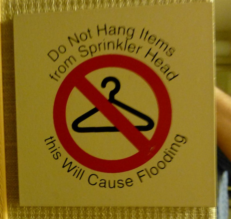 Sprinkler Warning